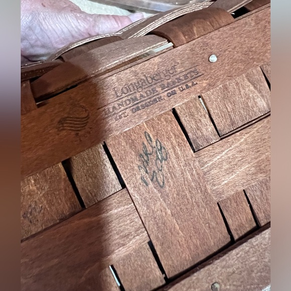 Longaberger 2008 Recipe Basket and Lid - Rich Brown; Excellent Condition - Picture 4 of 8